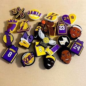 Lakers Croc charms